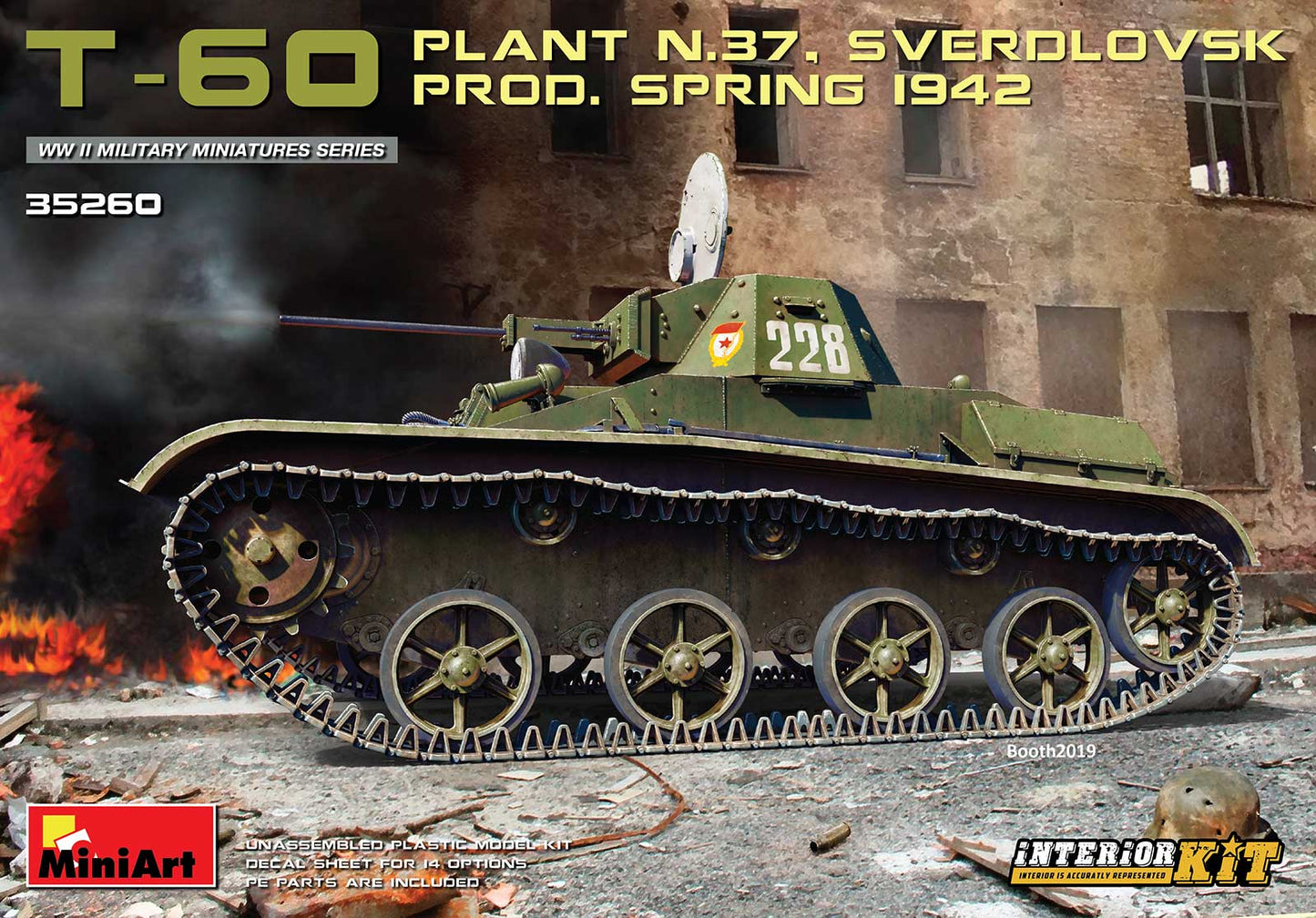 MiniArt MT35260 1:35 SOVIET T-60 PLANT N.37, SVERDLOVSK PROD
