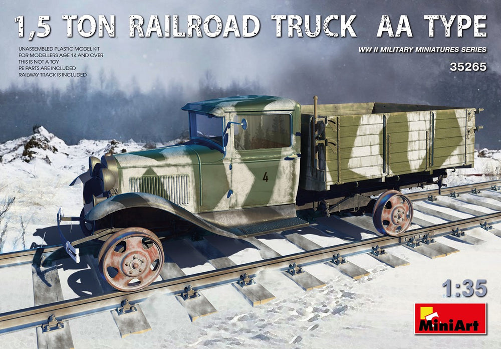 MiniArt MT35265 1:35 1,5 TON RAILROAD TRUCK AA TYPE