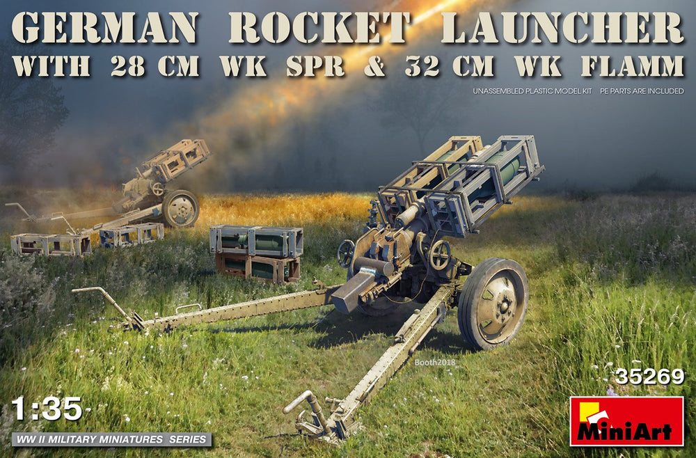MiniArt MT35269 1:35 GERMAN ROCKET LAUNCHER with 28cm WK Spr & 32cm WK Flamm