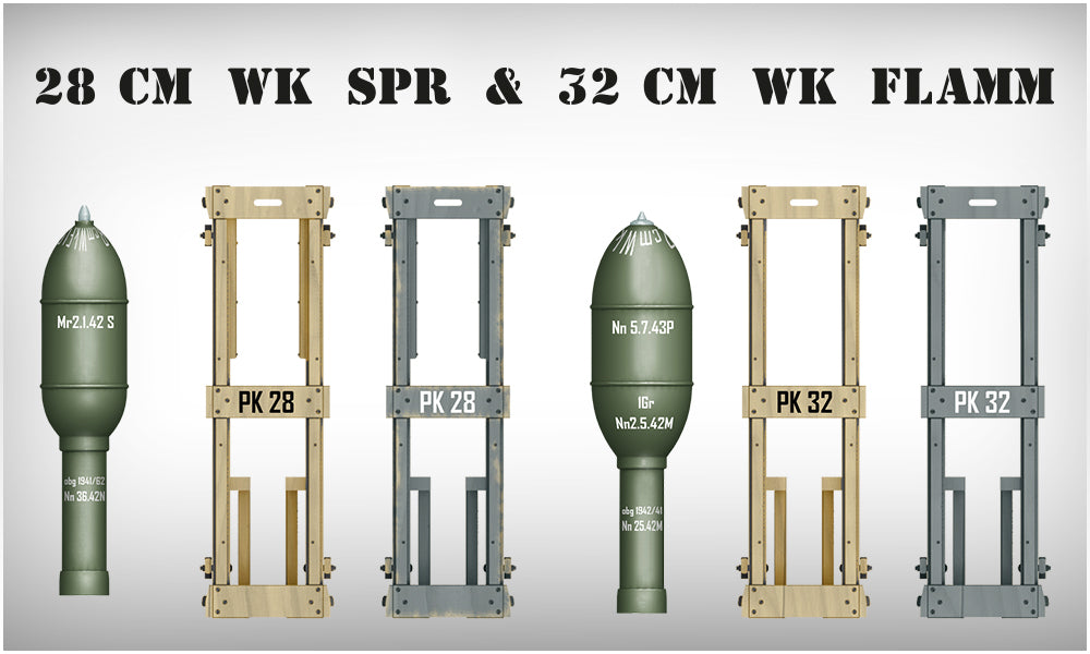 MiniArt MT35269 1:35 GERMAN ROCKET LAUNCHER with 28cm WK Spr & 32cm WK Flamm