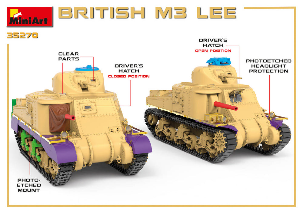 MiniArt MT35270 British M3 Lee w/Turret Options 1:35