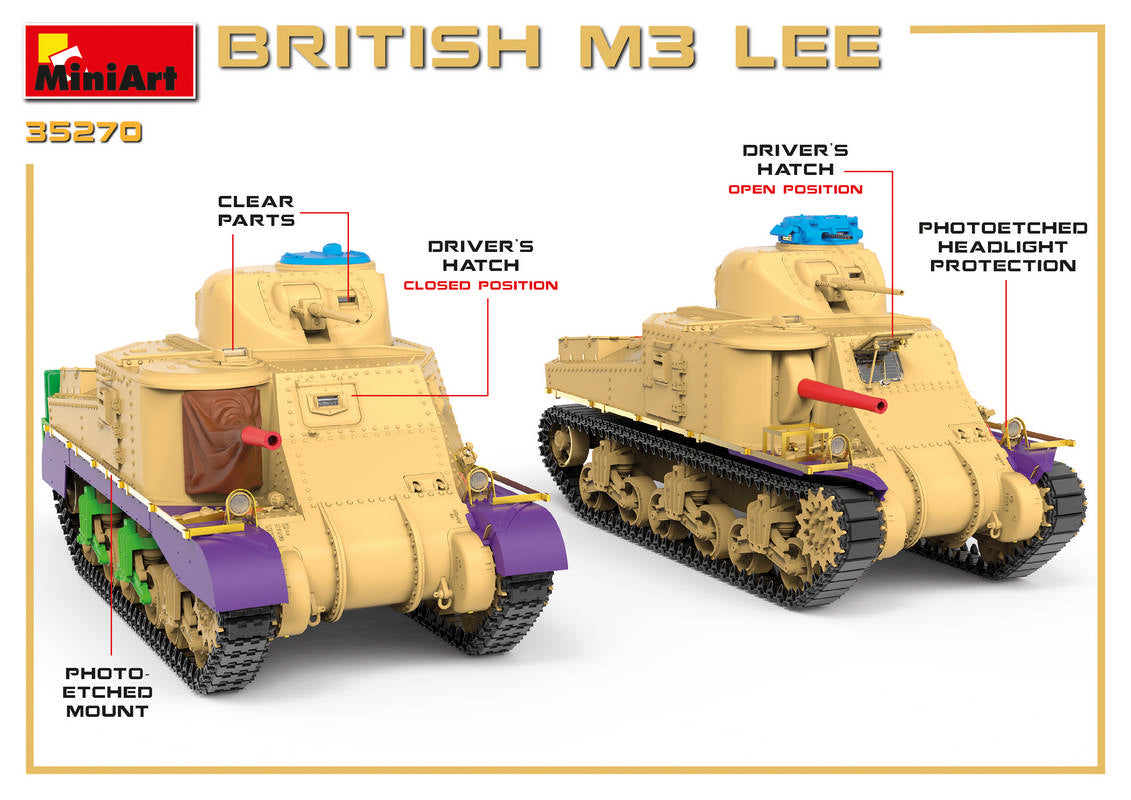 MiniArt MT35270 British M3 Lee w/Turret Options 1:35