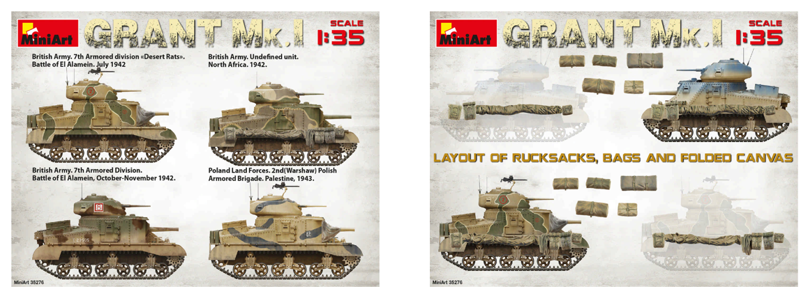 MiniArt MT35276 Grant Mk.I w/Workable T41 Tracks 1:35