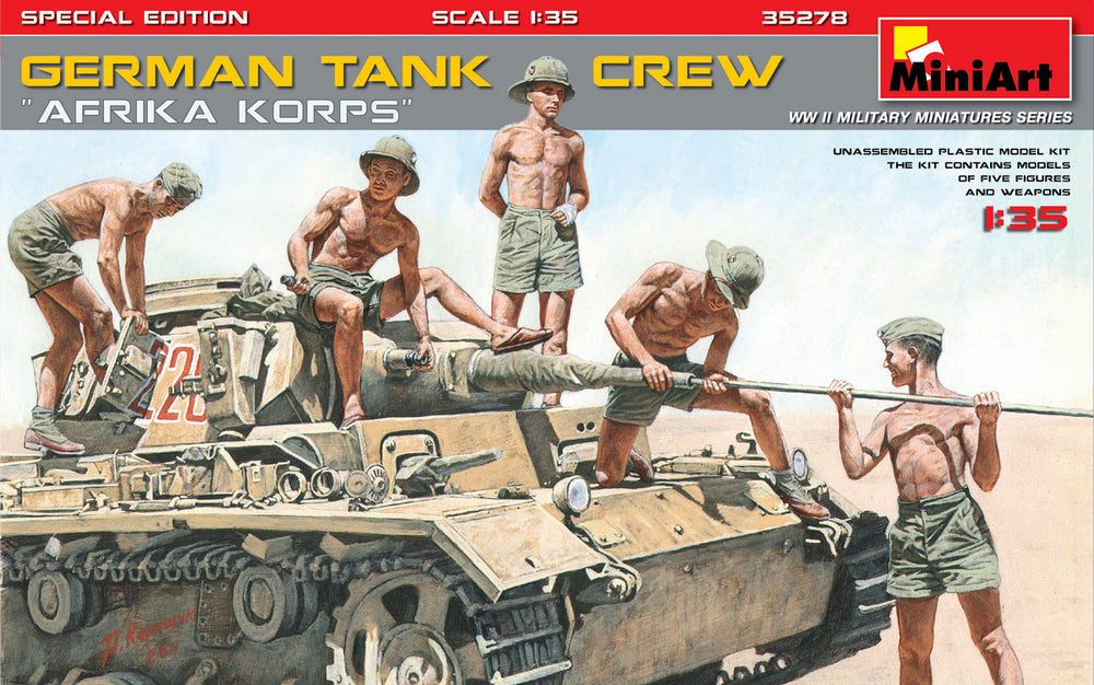MiniArt MT35278 1:35 Afrika Korps German tank crew