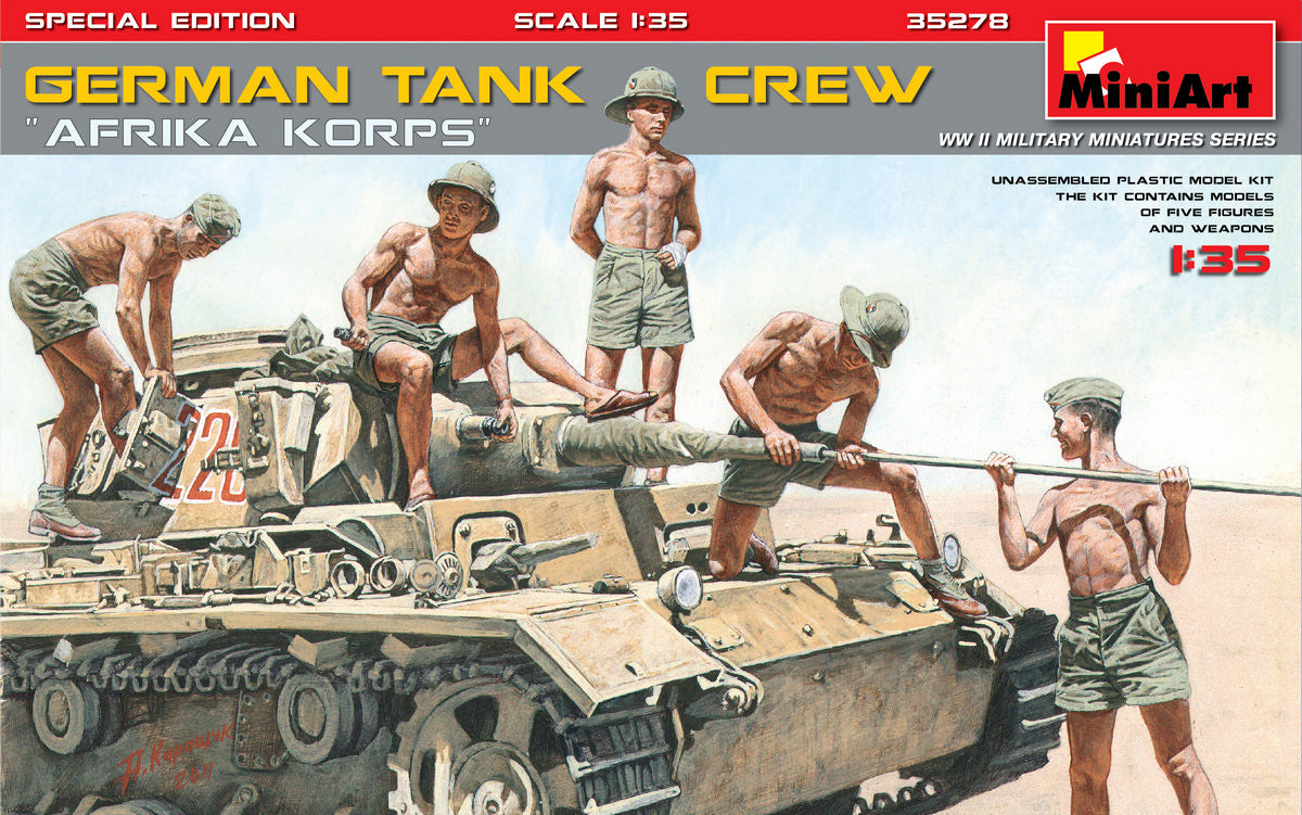 MiniArt MT35278 1:35 Afrika Korps German tank crew