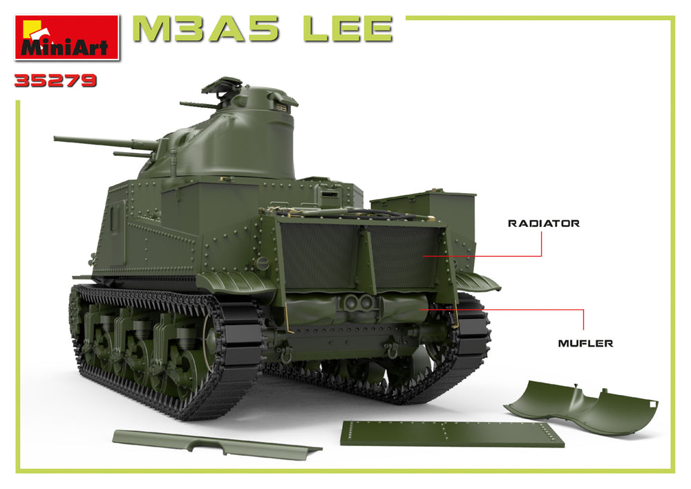 MiniArt MT35279 M3A5 Lee w/Workable T41 Tracks 1:35