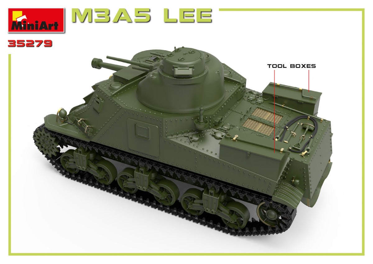 MiniArt MT35279 M3A5 Lee w/Workable T41 Tracks 1:35
