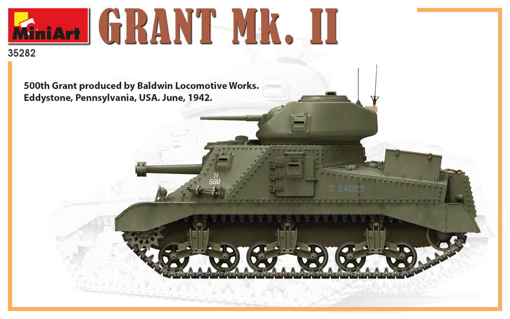 MiniArt MT35282 Grant Mk.II w/Workable WE210 Tracks 1:35