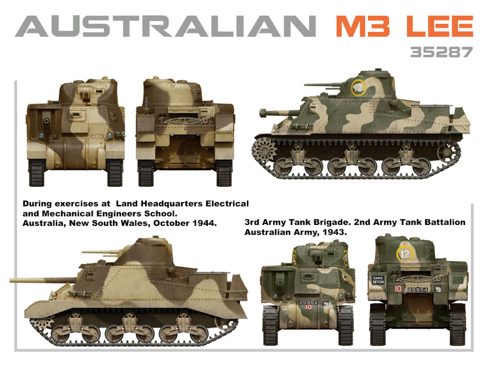MiniArt MT35287 1:35 AUSTRALIAN M3 LEE