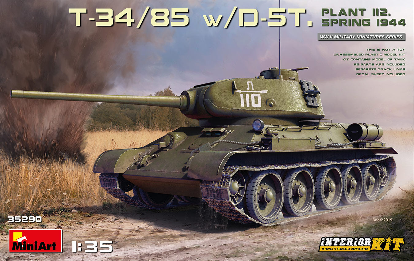 MiniArt MT35290 1:35 Soviet T-34/85 w/D-5T