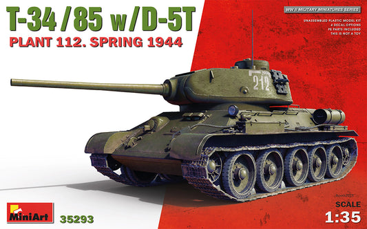 MiniArt MT35293 1:35 Soviet T-34/85 w/D-5T PLANT 112