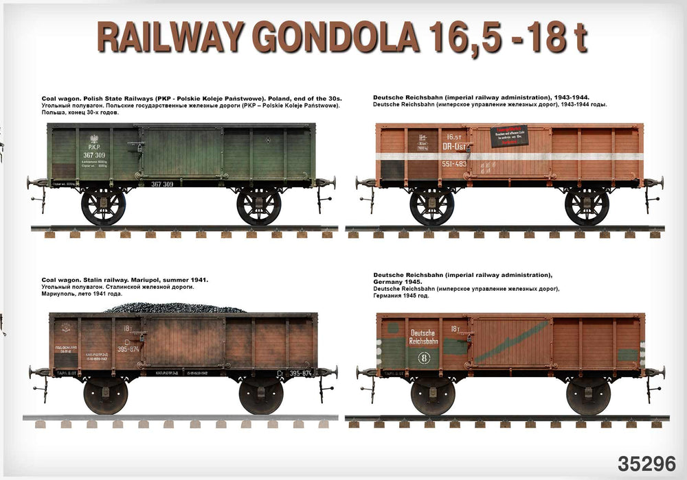MiniArt MT35296 Railway Gondola 16.5-18t Detail Kit 1:35