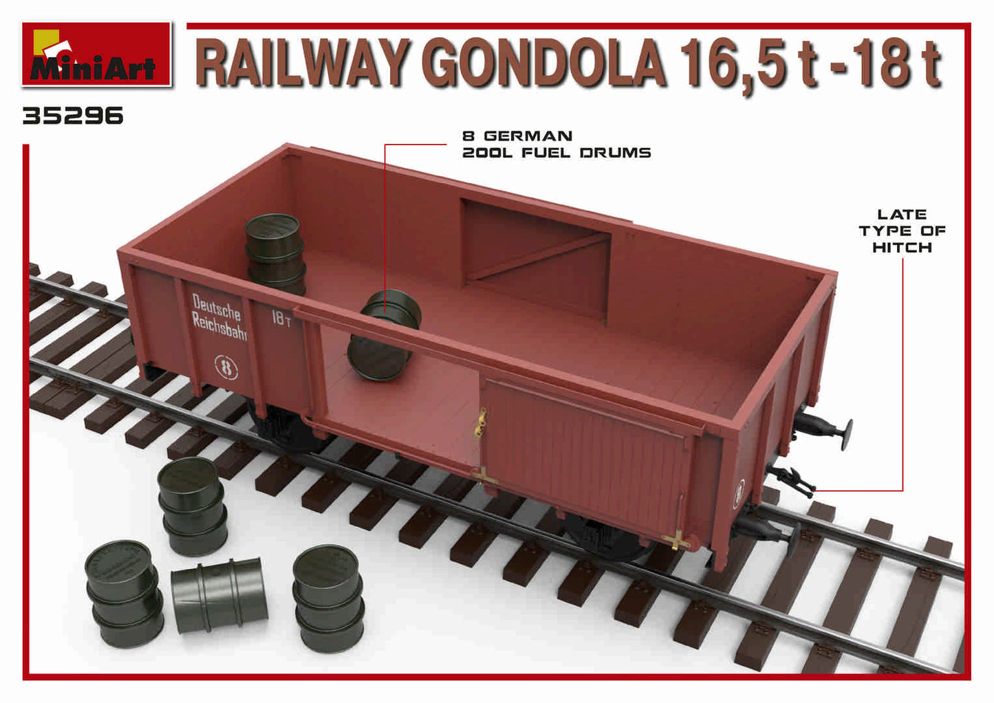 MiniArt MT35296 Railway Gondola 16.5-18t Detail Kit 1:35