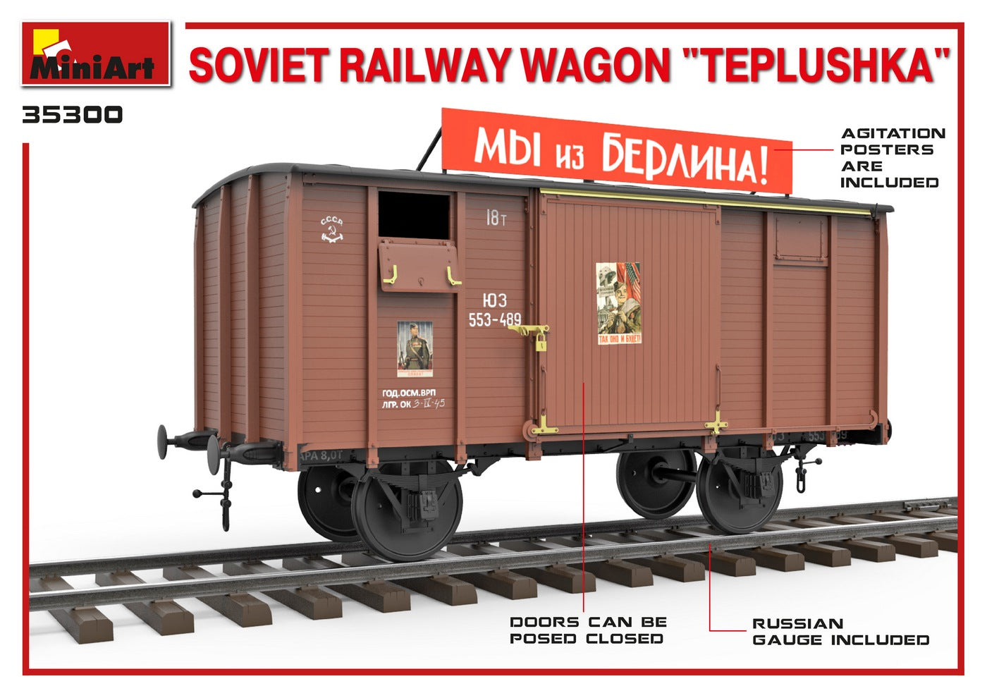 MiniArt MT35300 Soviet Railway Wagon Teplushka 1:35