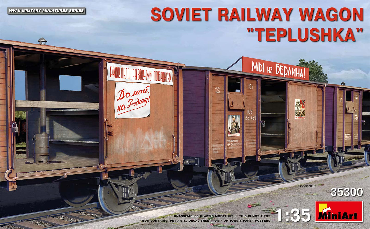 MiniArt MT35300 Soviet Railway Wagon Teplushka 1:35