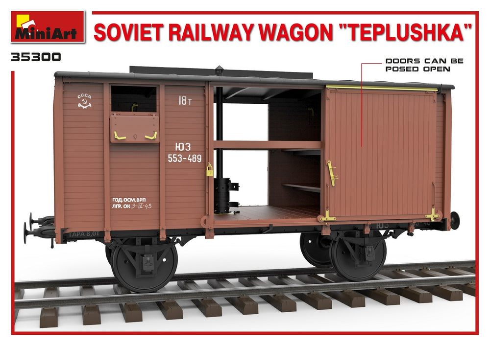 MiniArt MT35300 Soviet Railway Wagon Teplushka 1:35