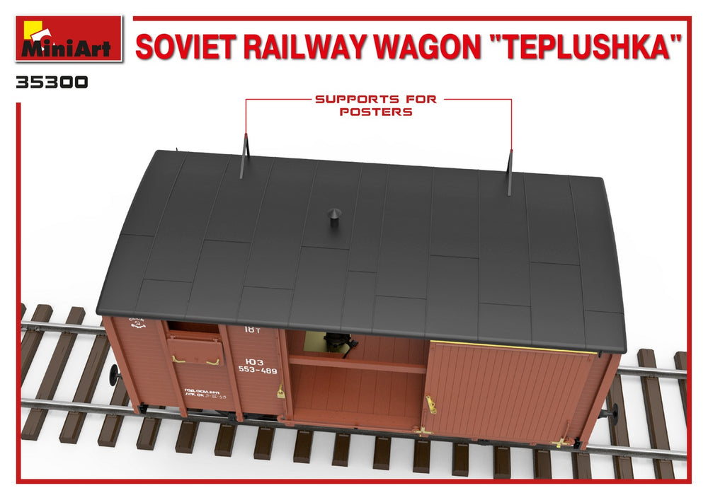 MiniArt MT35300 Soviet Railway Wagon Teplushka 1:35