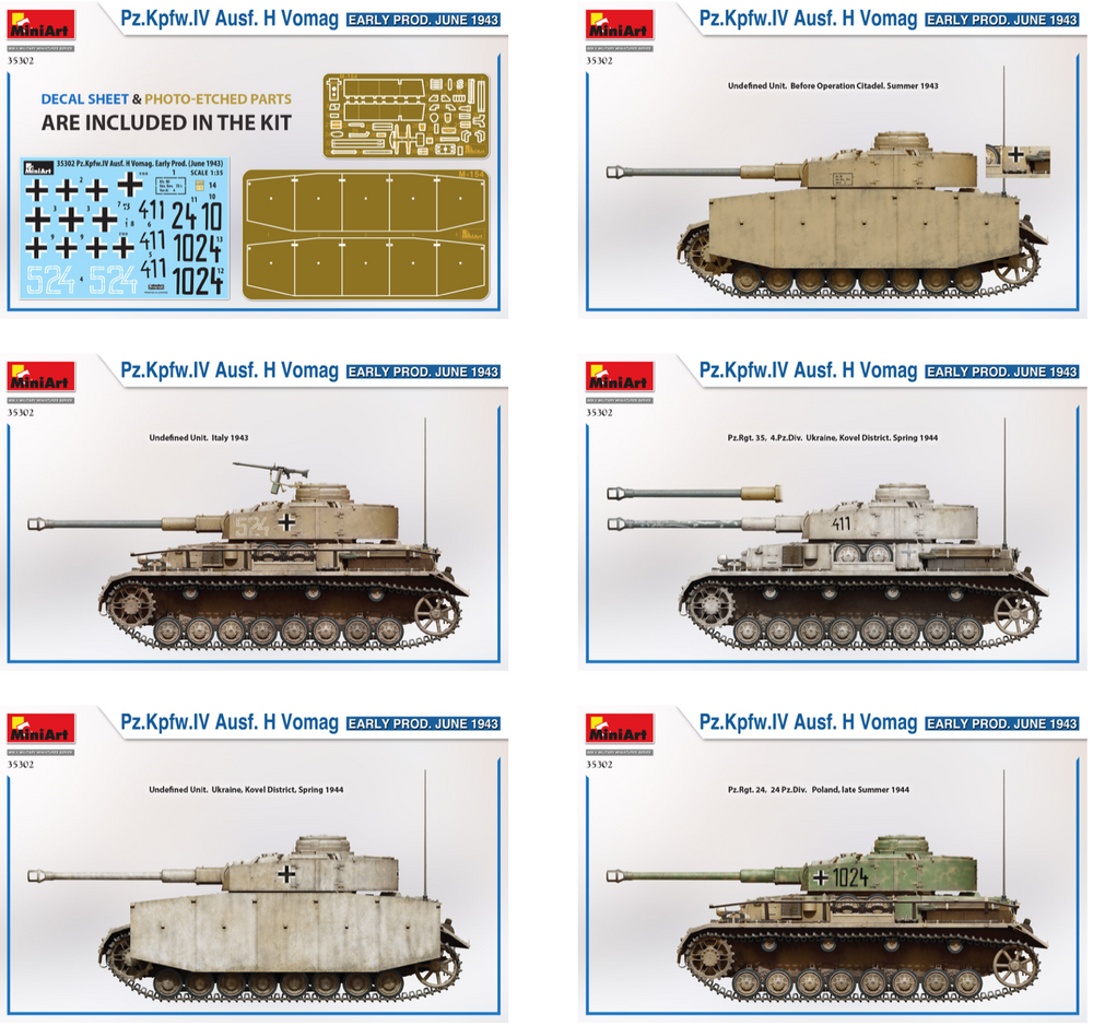 MiniArt MT35302 1:35 Pz.Kpfw.IV Ausf.H Vomag