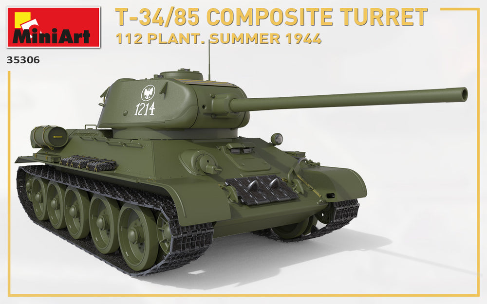 MiniArt MT35306 1:35 SOVIET T-34/85 with COMPOSITE TURRET
