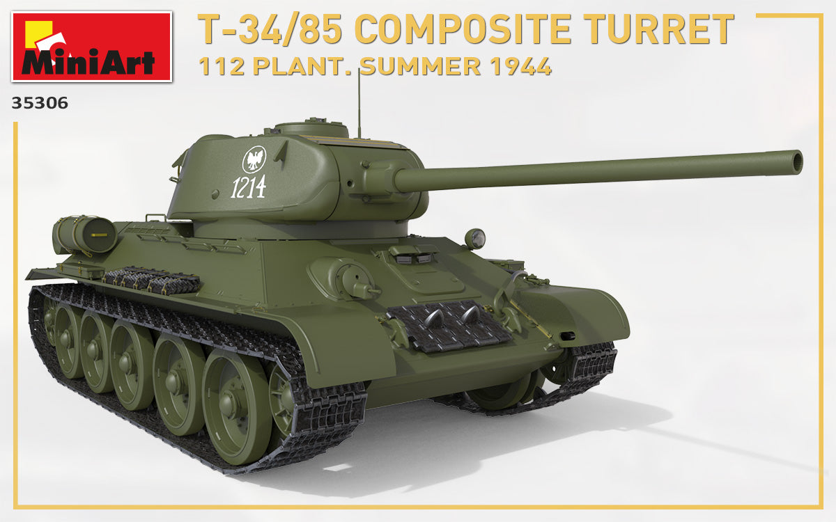 MiniArt MT35306 1:35 SOVIET T-34/85 with COMPOSITE TURRET