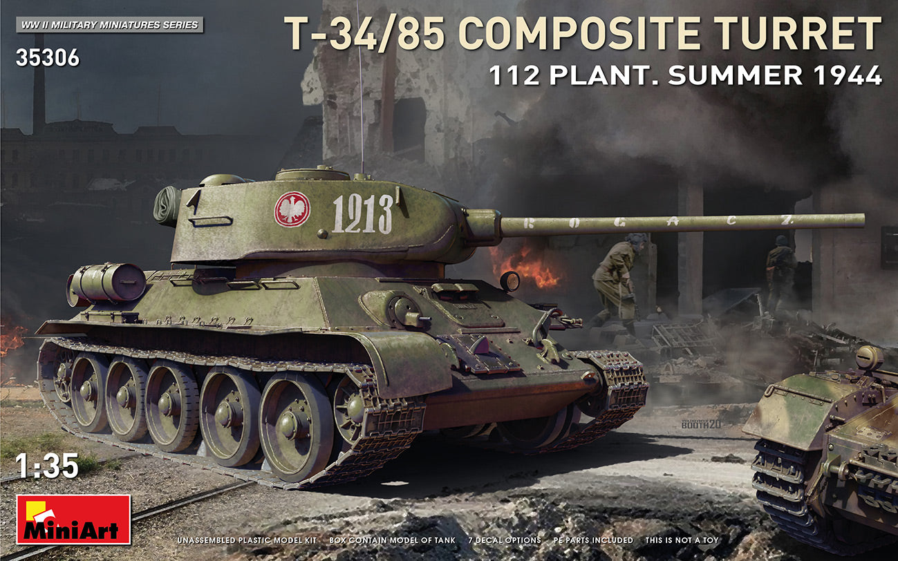 MiniArt MT35306 1:35 SOVIET T-34/85 with COMPOSITE TURRET