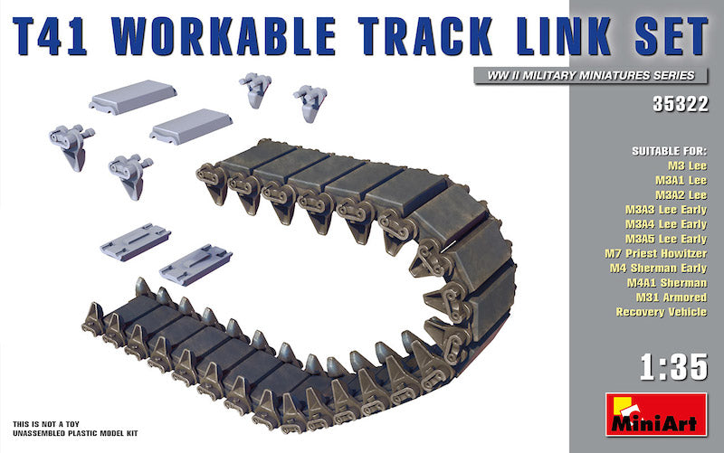 MiniArt MT35322 1:35 T41 workable tank tracks