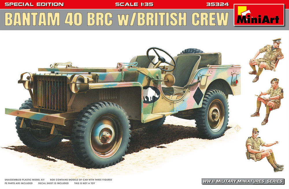MiniArt MT35324 1:35 BANTAM 40 BRC w/BRITISH CREW