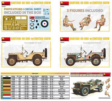 MiniArt MT35324 1:35 BANTAM 40 BRC w/BRITISH CREW