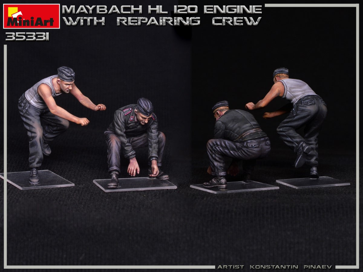 MiniArt MT35331 Maybach HL 120 Engine w/Repair Crew 1:35