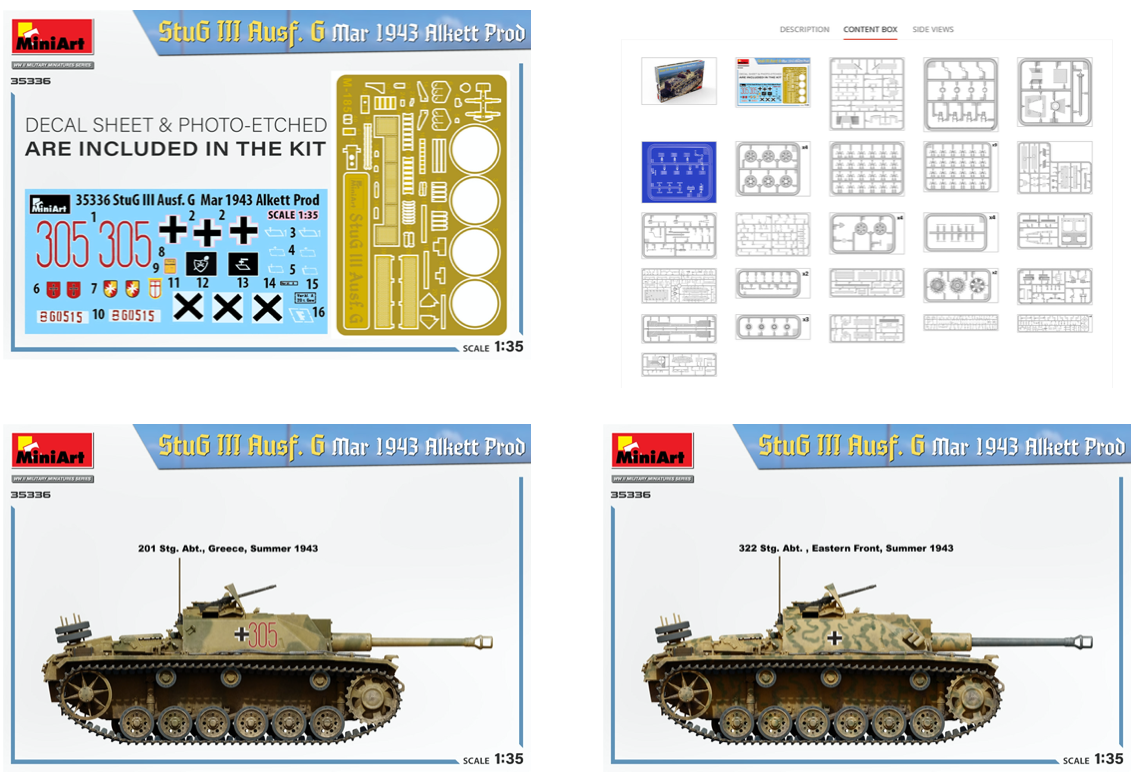 MiniArt MT35336 StuG.III Ausf.G Alkett March 1943 1:35