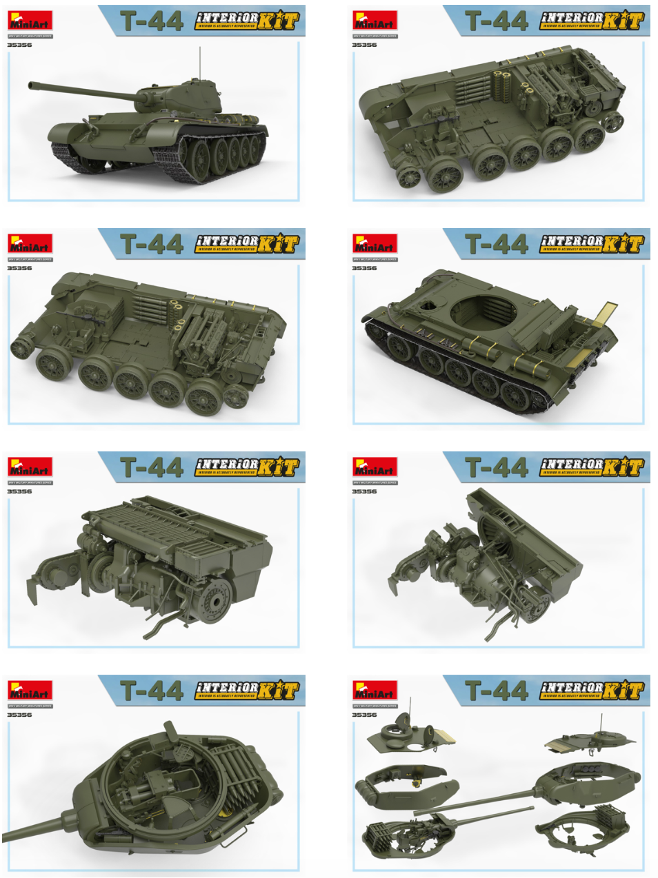 MiniArt MT35356 Soviet T-44 with Full Interior 1:35