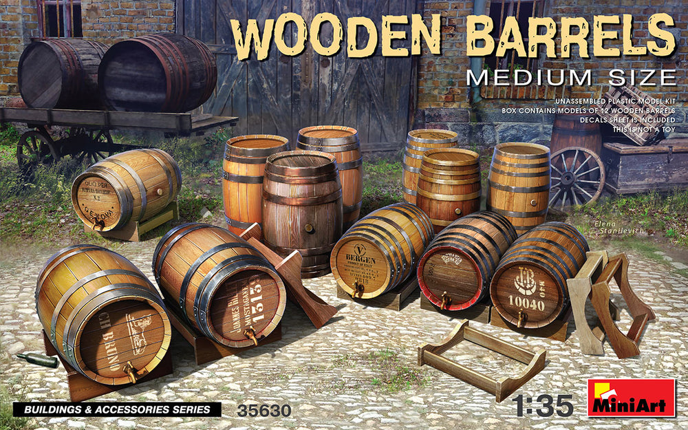 MiniArt MT35630 1:35 WOODEN BARRELS