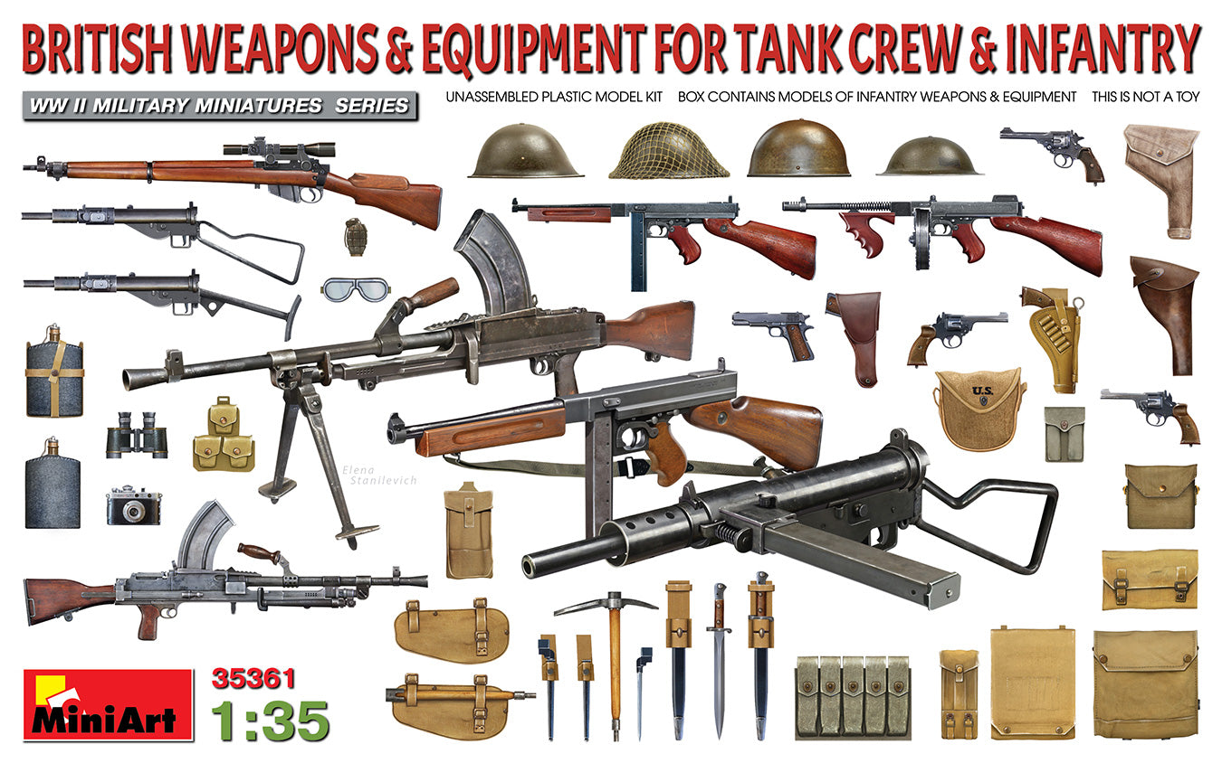 MiniArt MT35361 1:35 BRITISH WEAPONS & EQUIPMENT FOR TANK CREW & INFANTRY