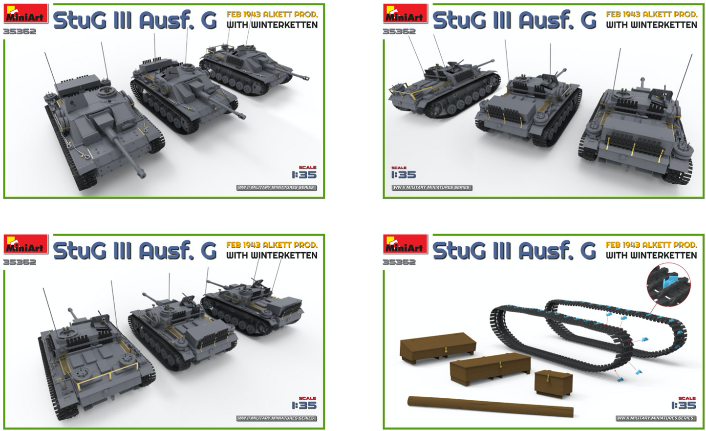 MiniArt MT35362 1:35 Sturmgeschutz/StuG.III Ausf.G FEB 1943