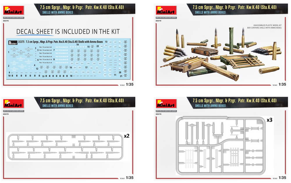MiniArt MT35375 1:35 7.5 cm Sprgr., Nbgr
