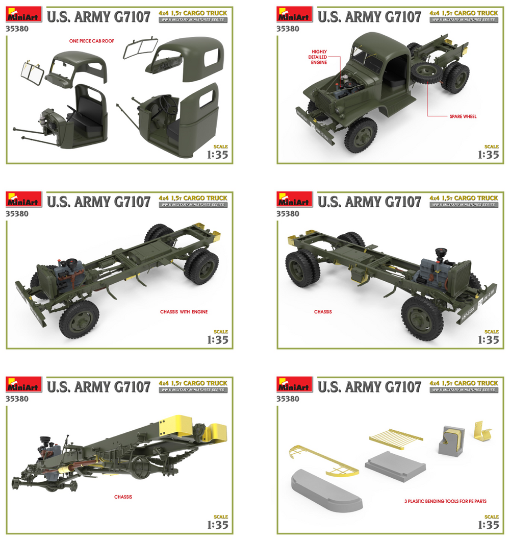 MiniArt MT35380 1:35 G7107 4X4 1,5t U.S