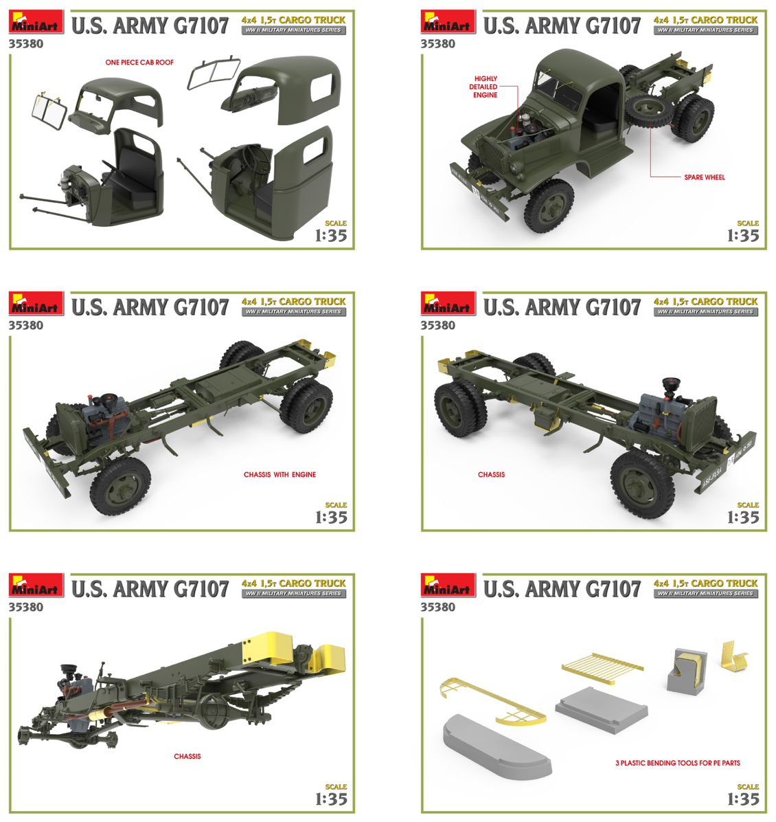 MiniArt MT35380 1:35 G7107 4X4 1,5t U.S