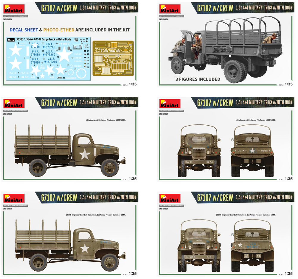 MiniArt MT35383 1:35 G7107 4X4 1,5t with crew U.S