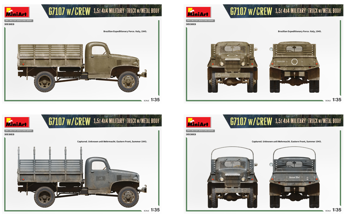 MiniArt MT35383 1:35 G7107 4X4 1,5t with crew U.S