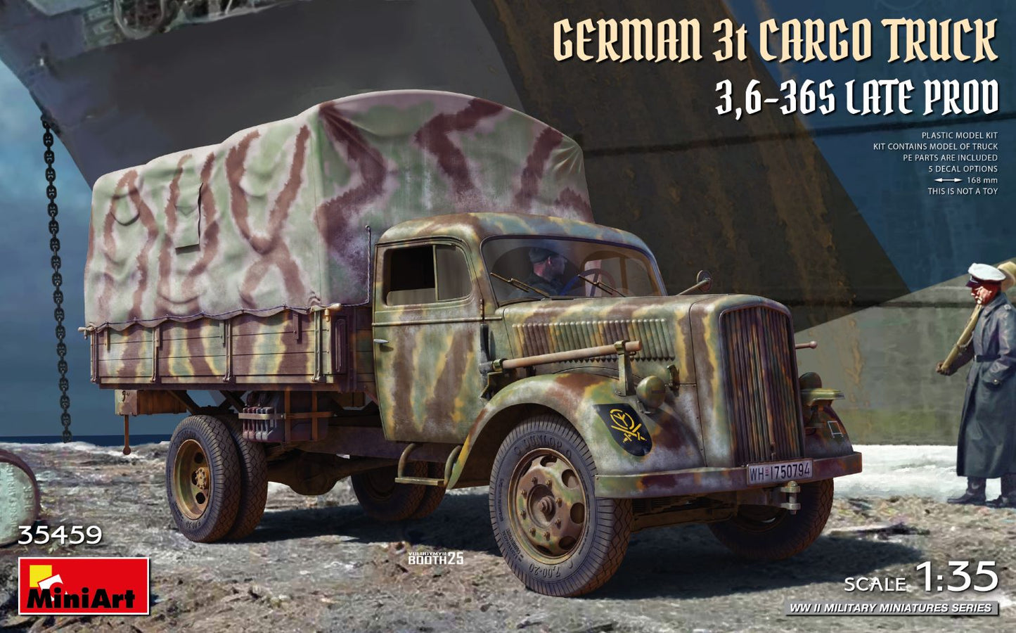 MiniArt MT35459 German 3t Cargo Truck 3.6-36S Late Prod 1:35