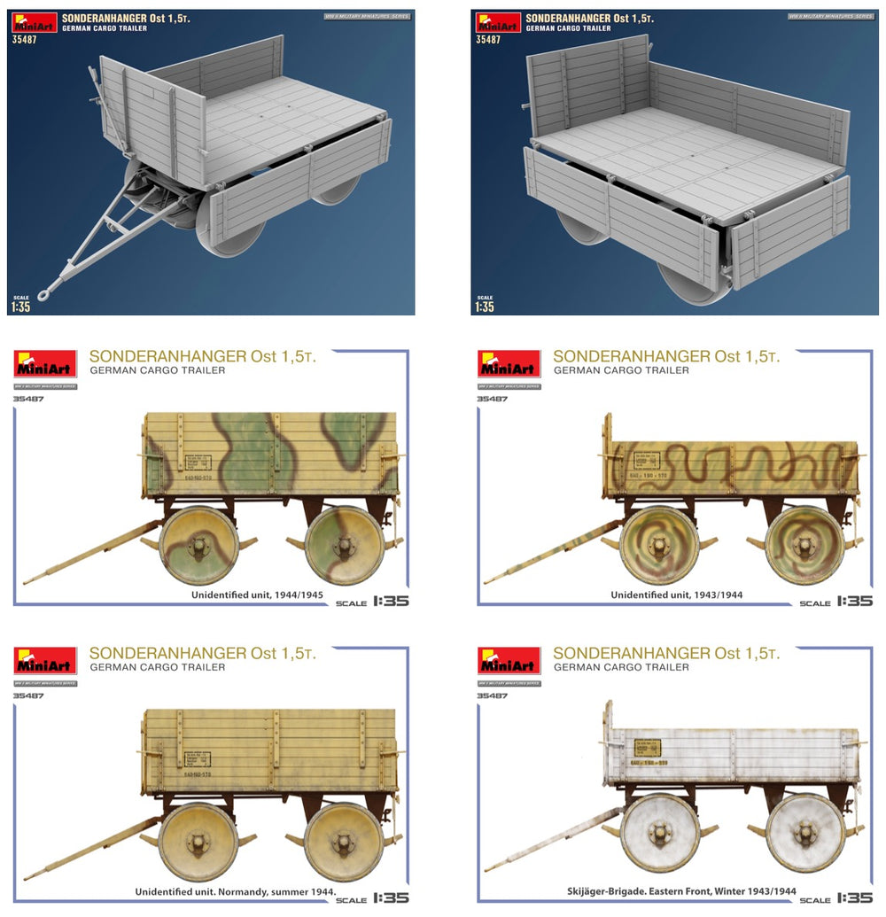 MiniArt MT35487 1:35 SONDERANHANGER Ost 1,5t