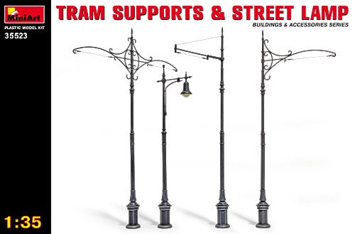 MiniArt MT35523 1:35 Tram Supports and Street Lamps