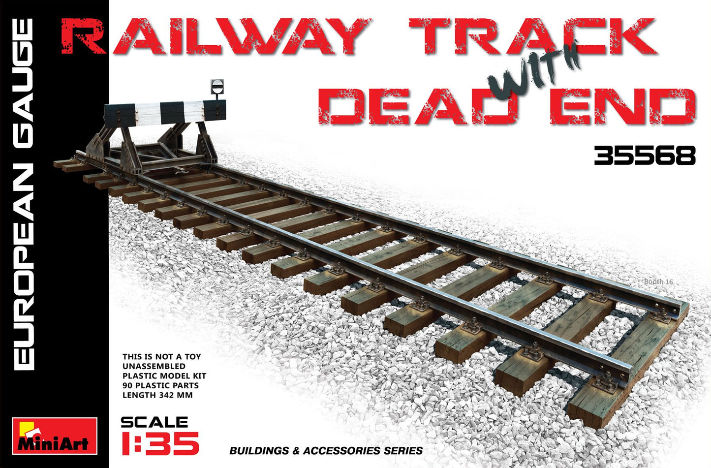 MiniArt MT35568 1:35 Railway Track & Dead End European Gauge