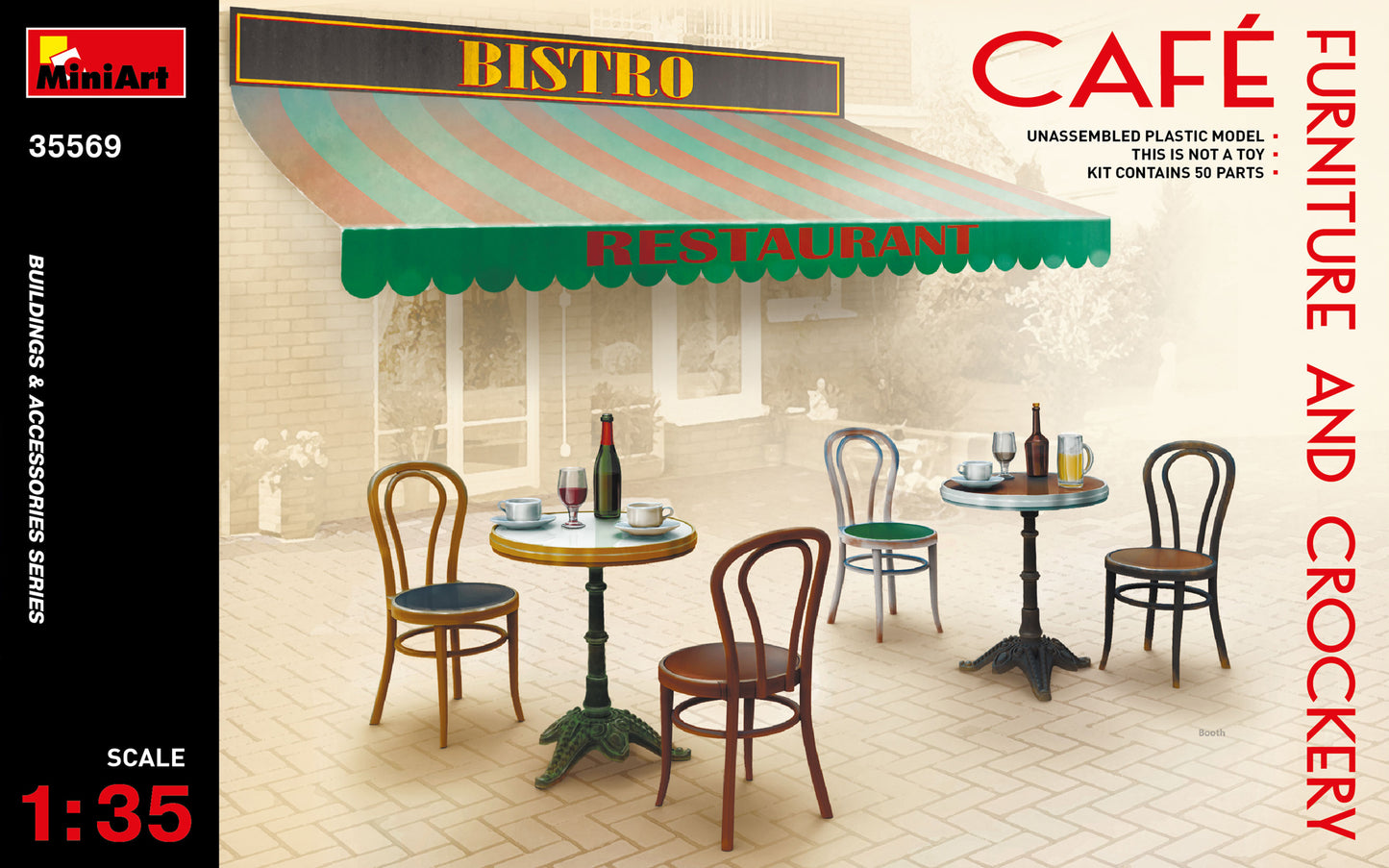 MiniArt MT35569 1:35 Cafe Furniture