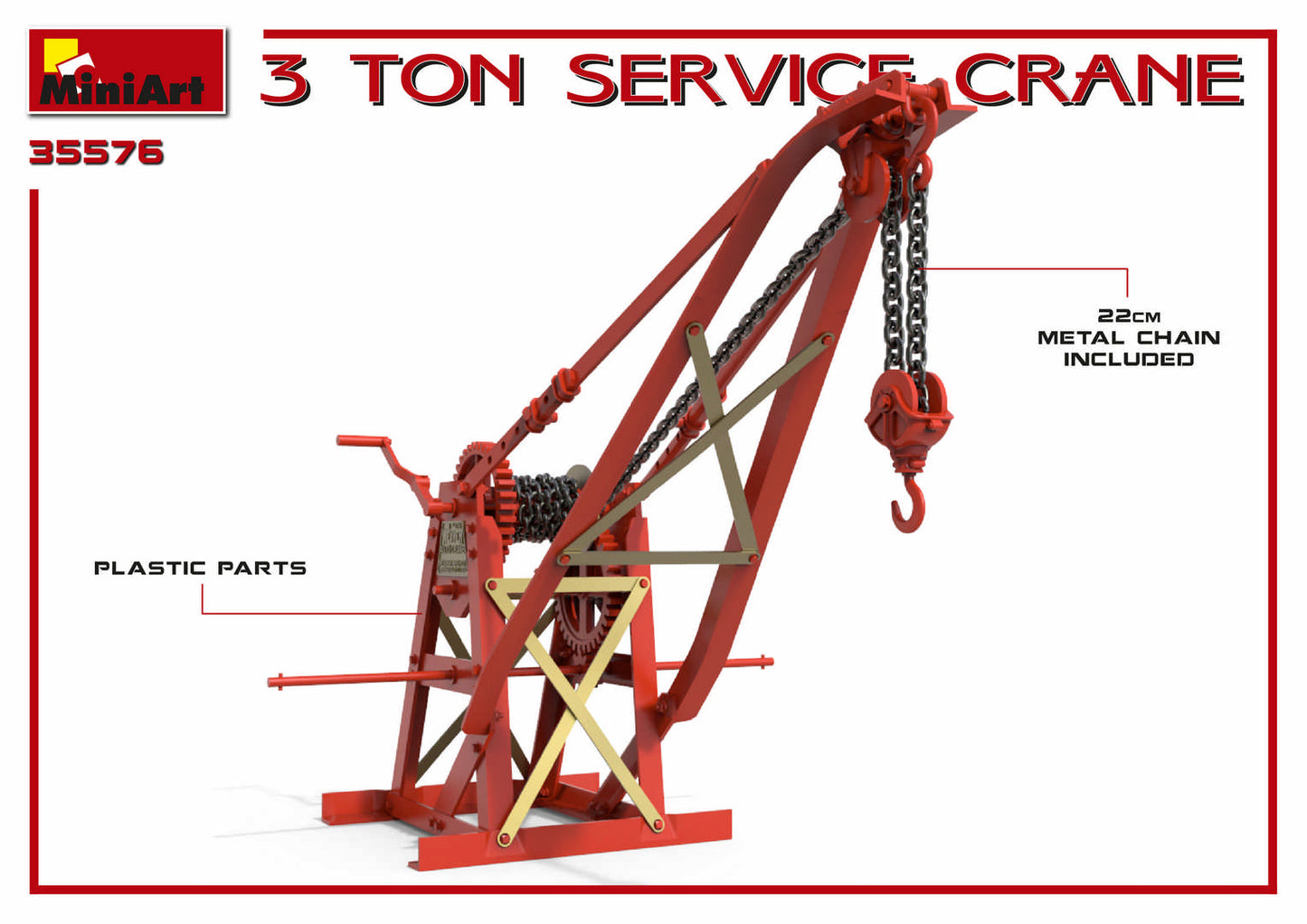 MiniArt MT35576 1:35 3 Ton Service Crane Kit