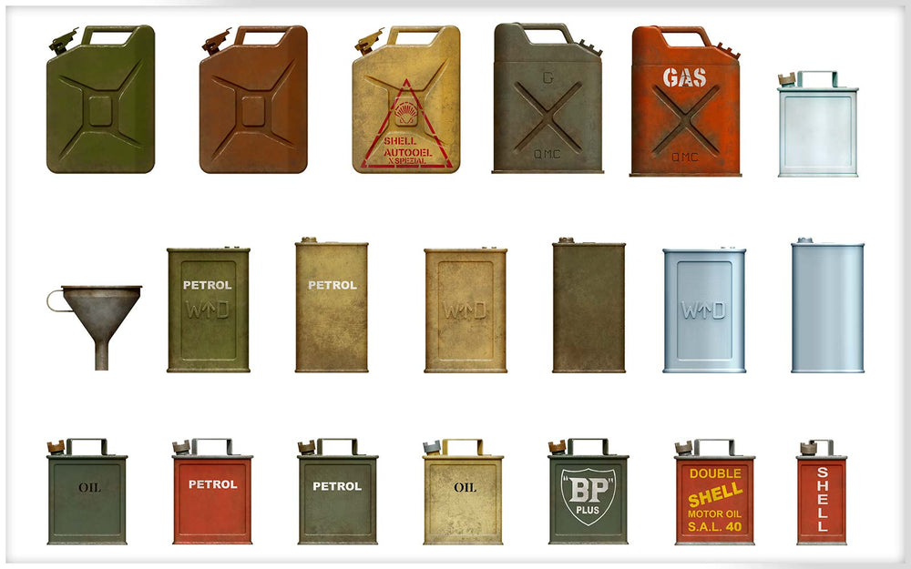 MiniArt MT35587 Allied Jerry Cans Set WWII (30 Cans) 1:35