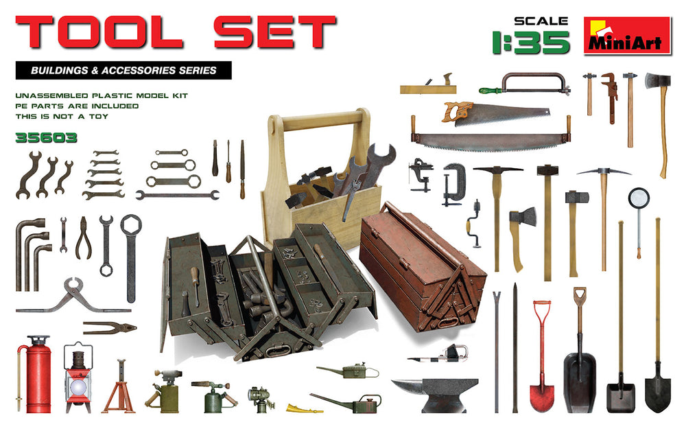 MiniArt MT35603 1:35 Tool box set with etched parts