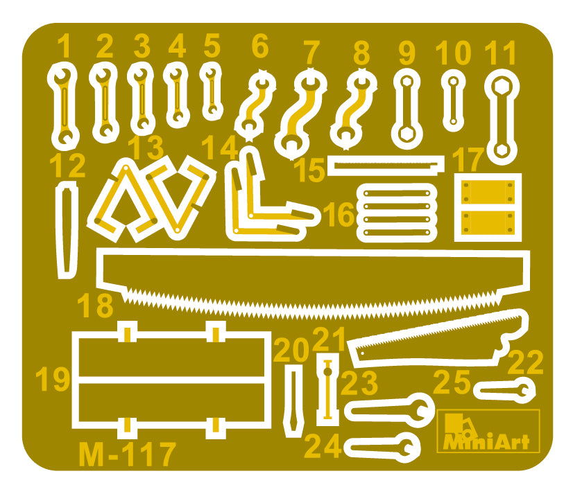MiniArt MT35603 1:35 Tool box set with etched parts