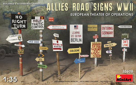 MiniArt MT35608 1:35 ALLIES ROAD SIGNS WWII