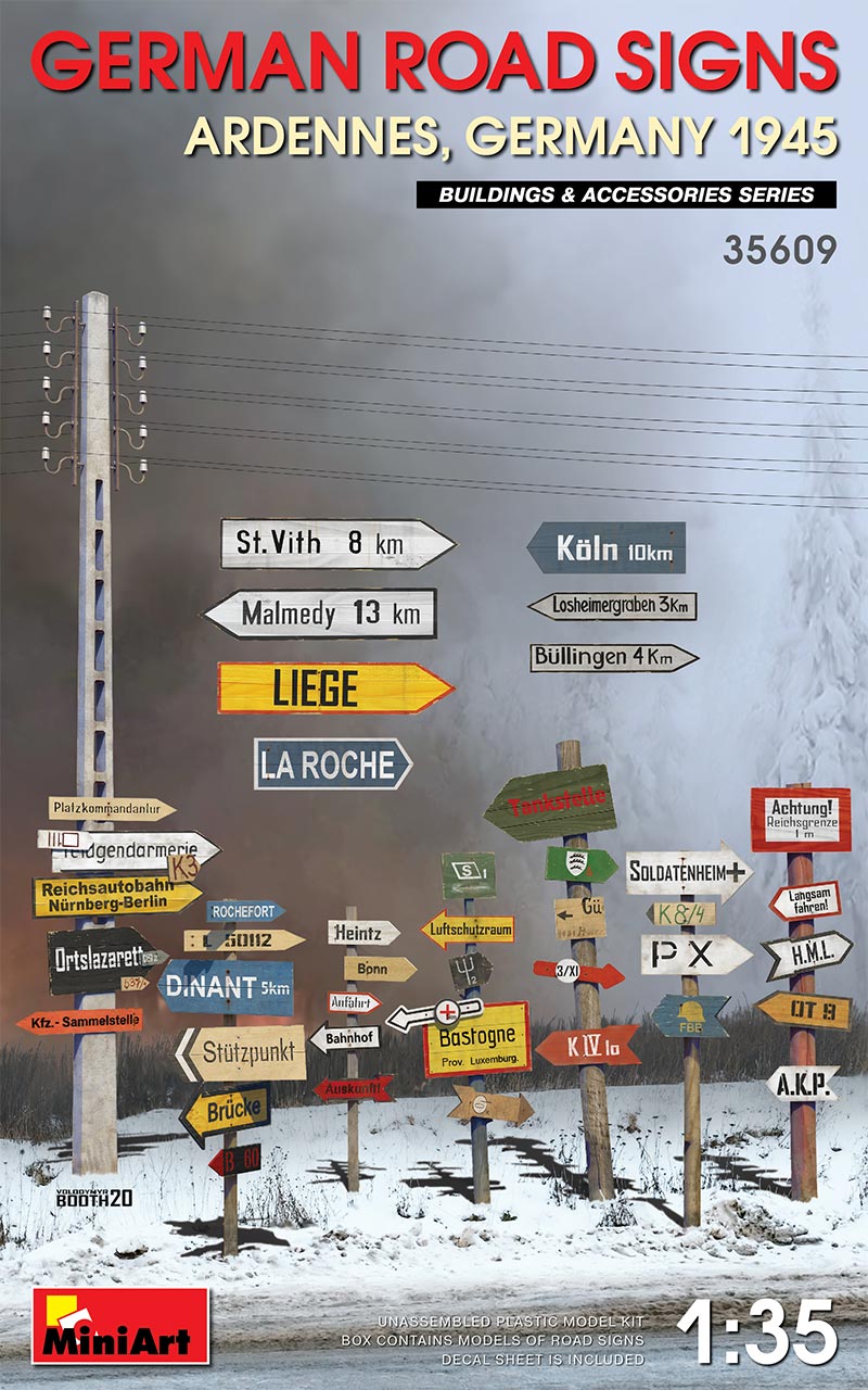 MiniArt MT35609 1:35 GERMAN ROAD SIGNS